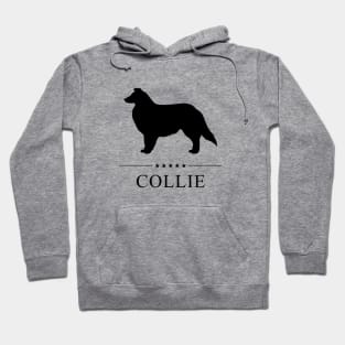 Collie Black Silhouette Hoodie